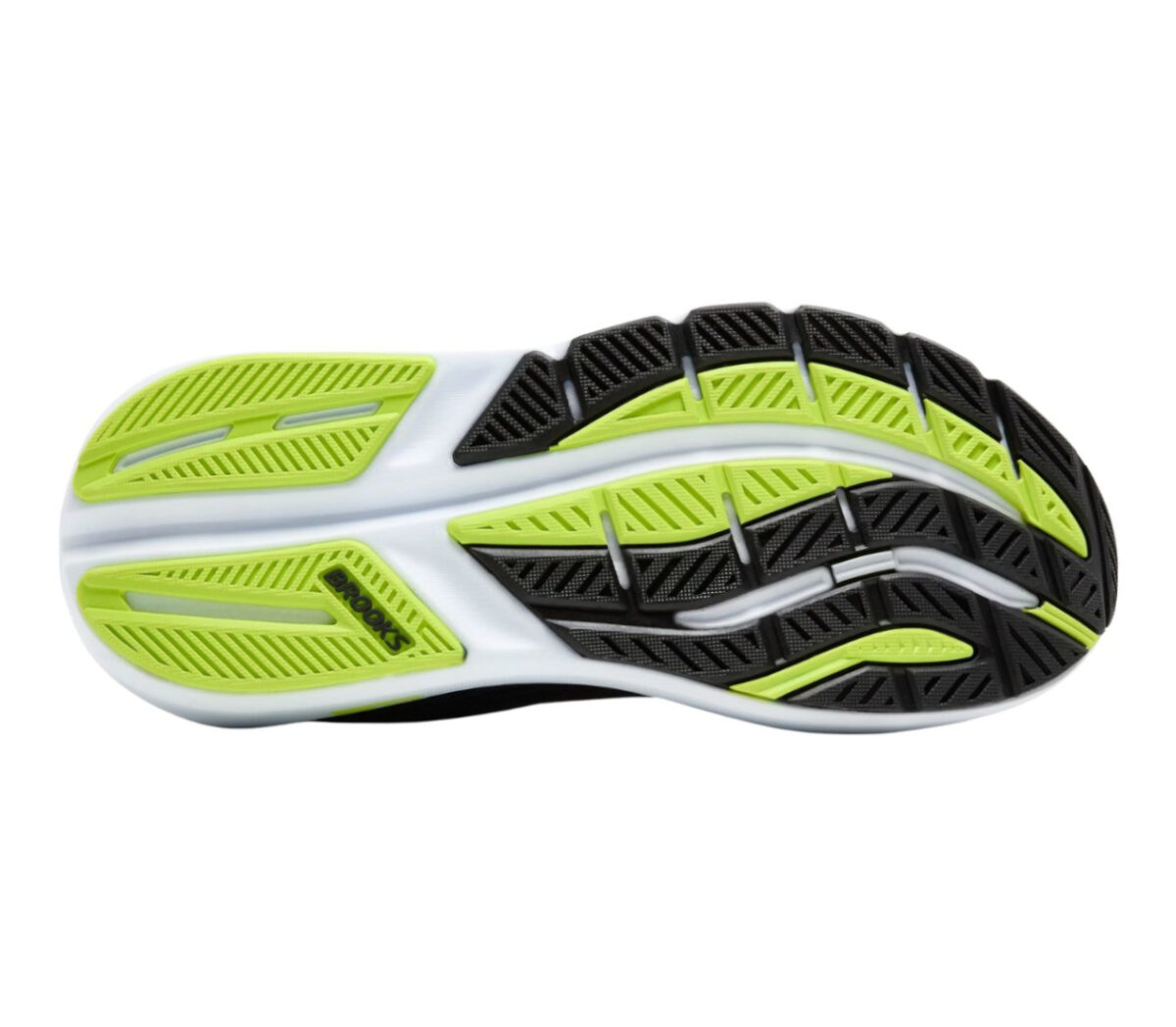 Suola Scarpa Brooks Ghost Max 3 uomo nera giallo fluo