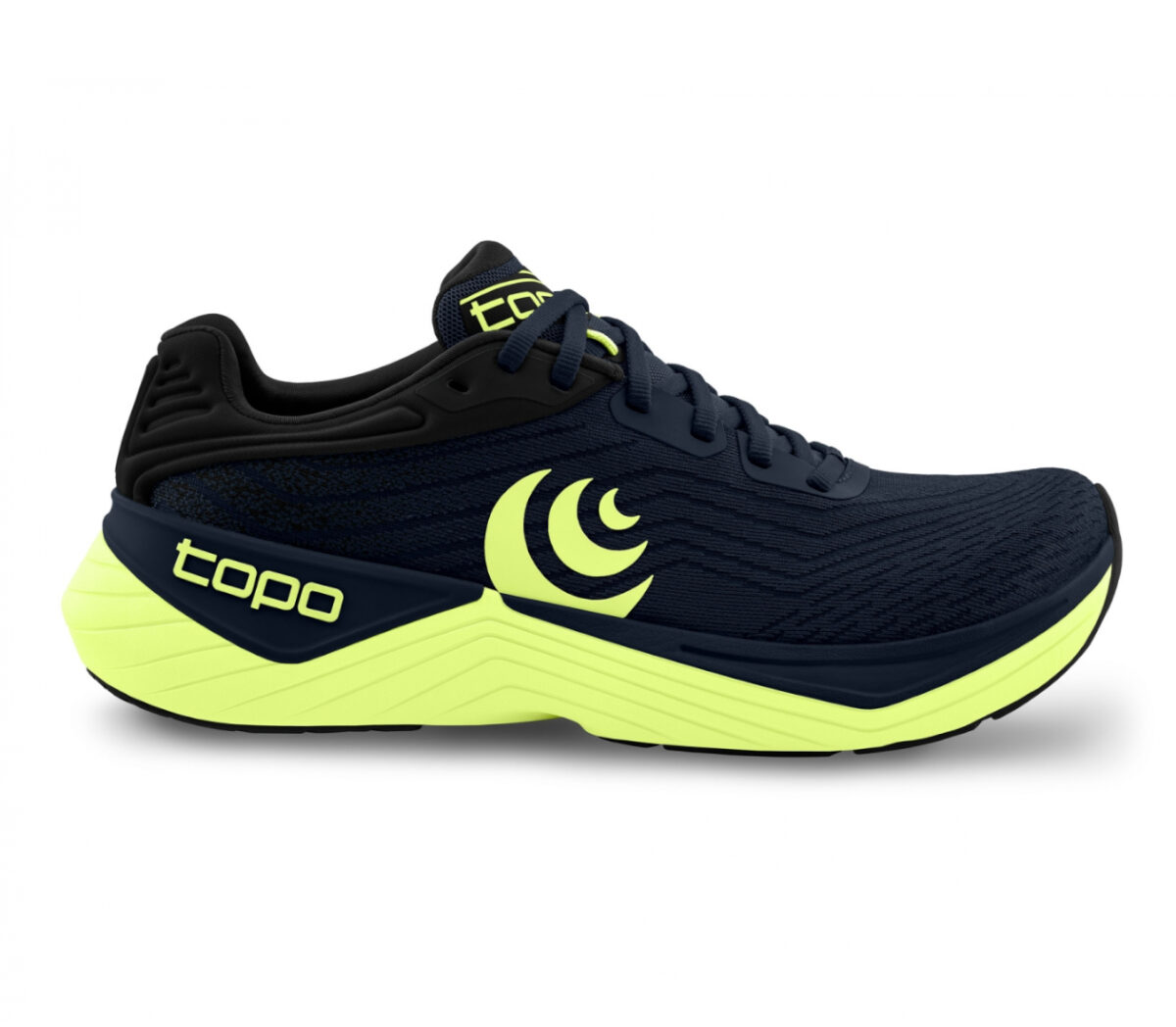 scarpa da running uomo ultrafly 5 topo nera e gialla