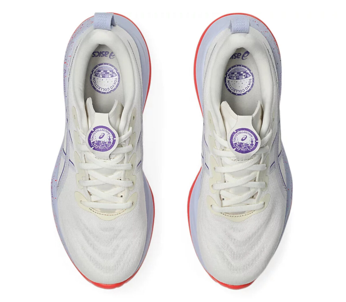 Tomaia Scarpa Asics Gel-Cumulus 27 Tokyo donna bianca lilla