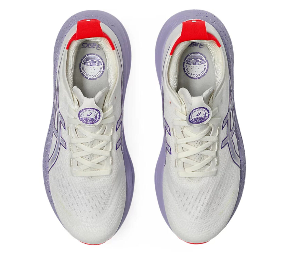 Tomaia Scarpa Asics Gel-Nimbus 27 Tokyo donna lilla bianca