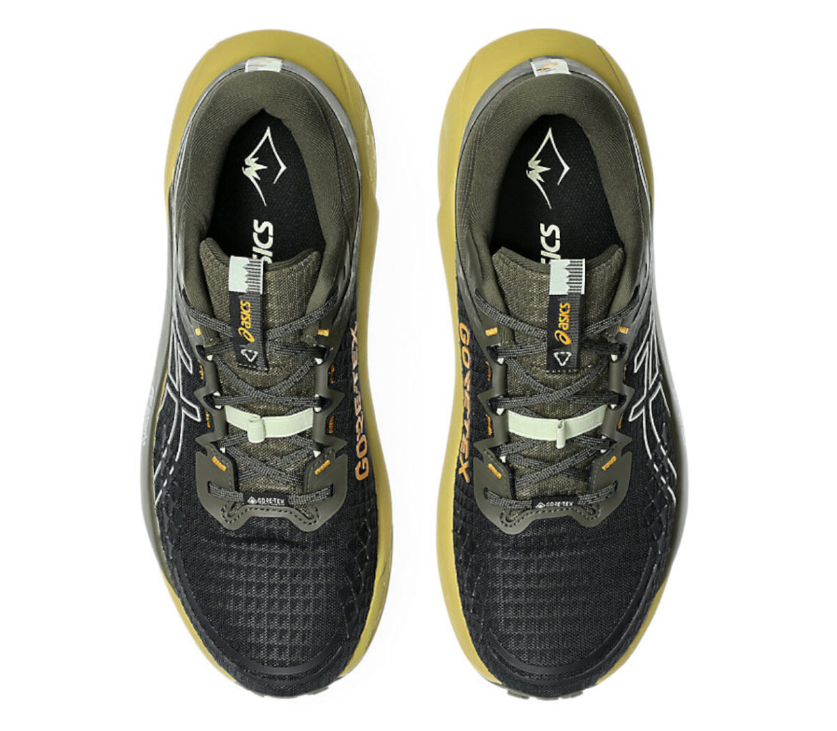 Tomaia Scarpa Asics Gel-Trabuco 13 GTX uomo Black Whisper Green