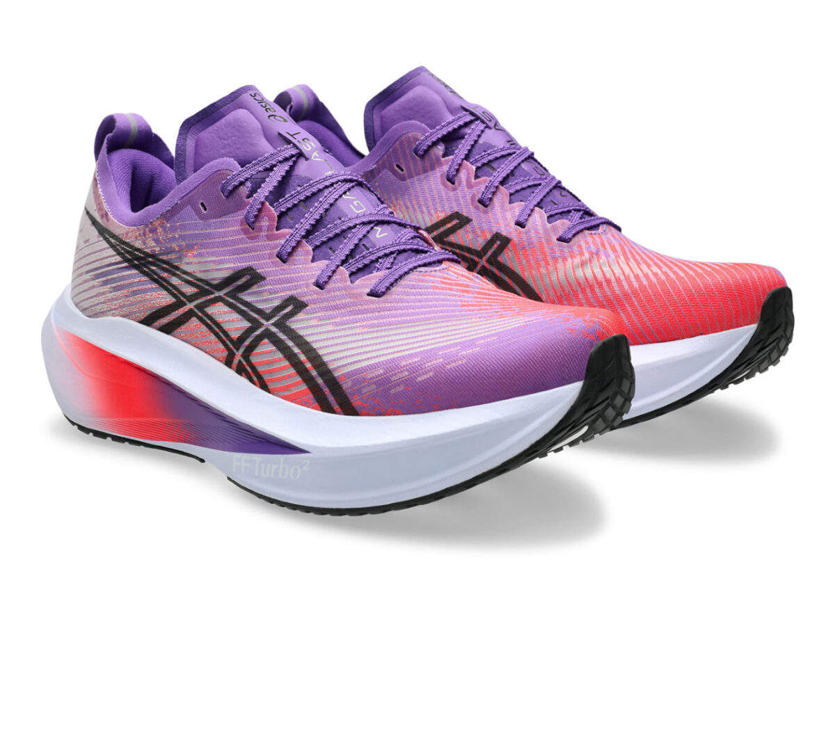 Coppia Scarpa Asics Megablast unisex viola bianca