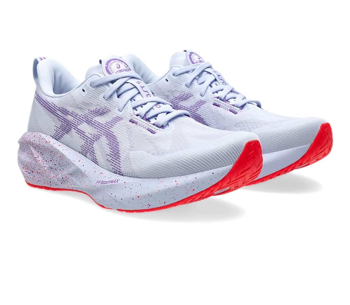 Coppia Scarpa Asics Novablast 5 Tokyo uomo lilla bianca