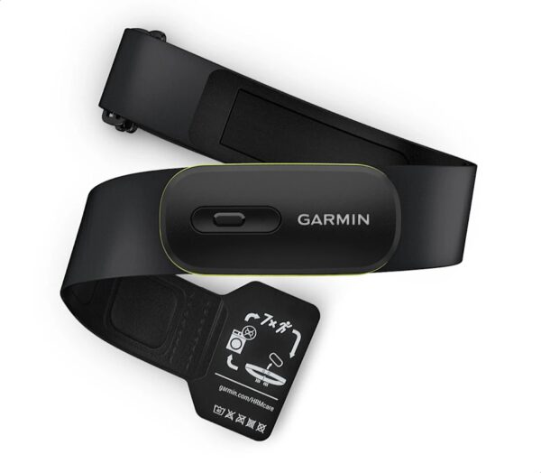 Fascia cardio Garmin HRM-600 unisex nera gialla