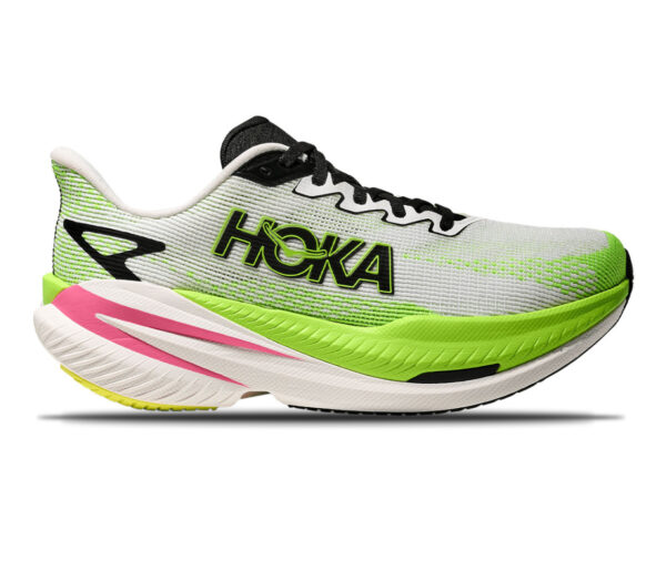 Scarpa Hoka Mach X 3 donna white neon lime