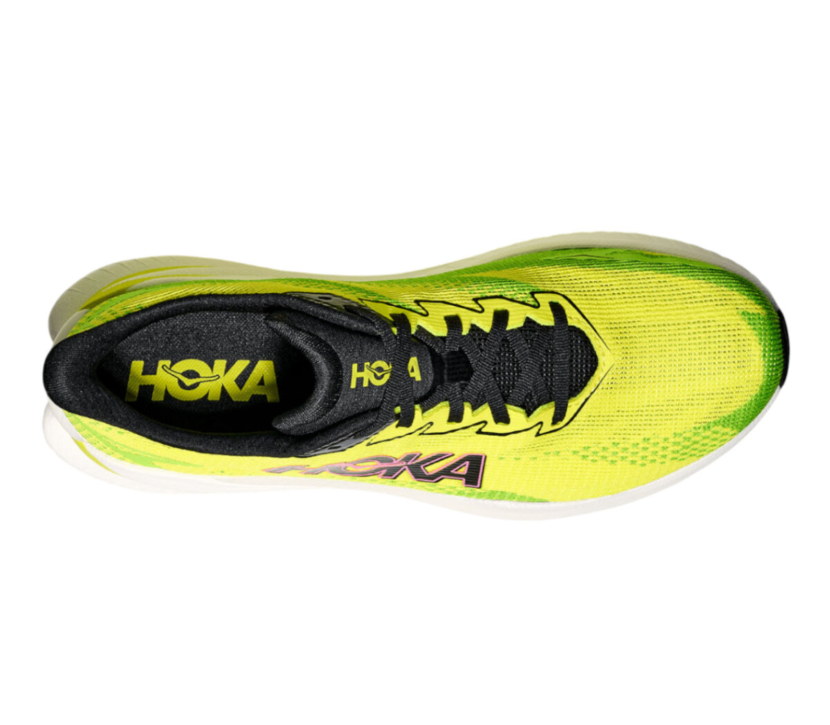 Tomaia Scarpa Hoka Mach X 3 uomo neon hoka citrus neon lime