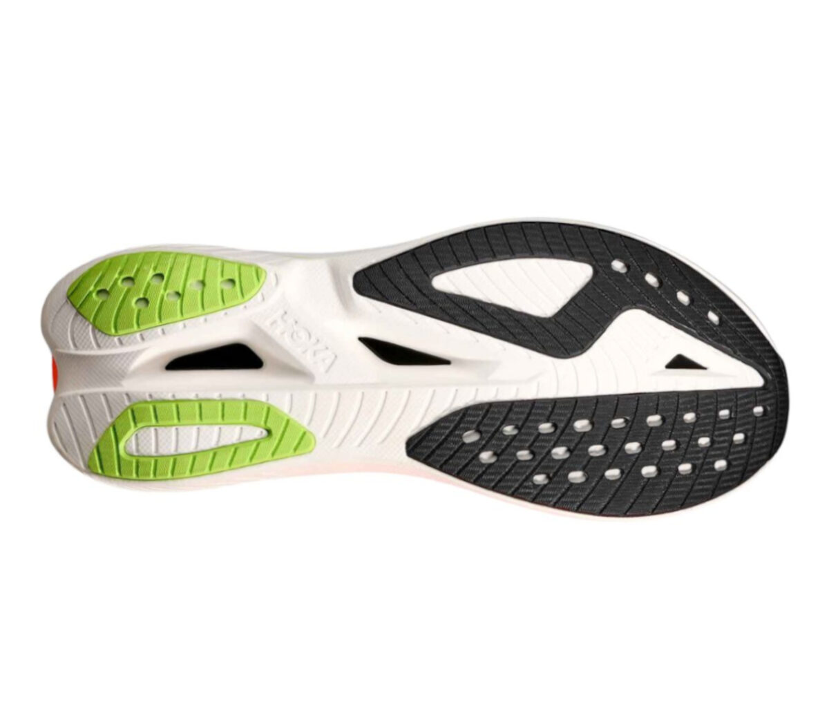 Suola Scarpa Hoka Mach X 3 uomo white neon tangerine