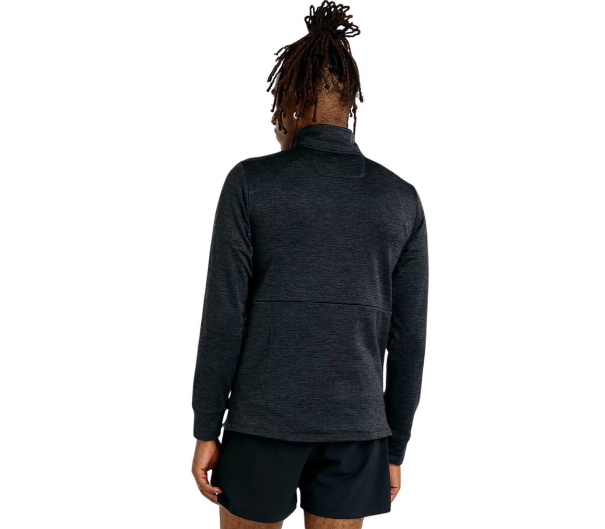 Dietro Felpa New Balance Athletics Heat Grid ½ Zip uomo nera