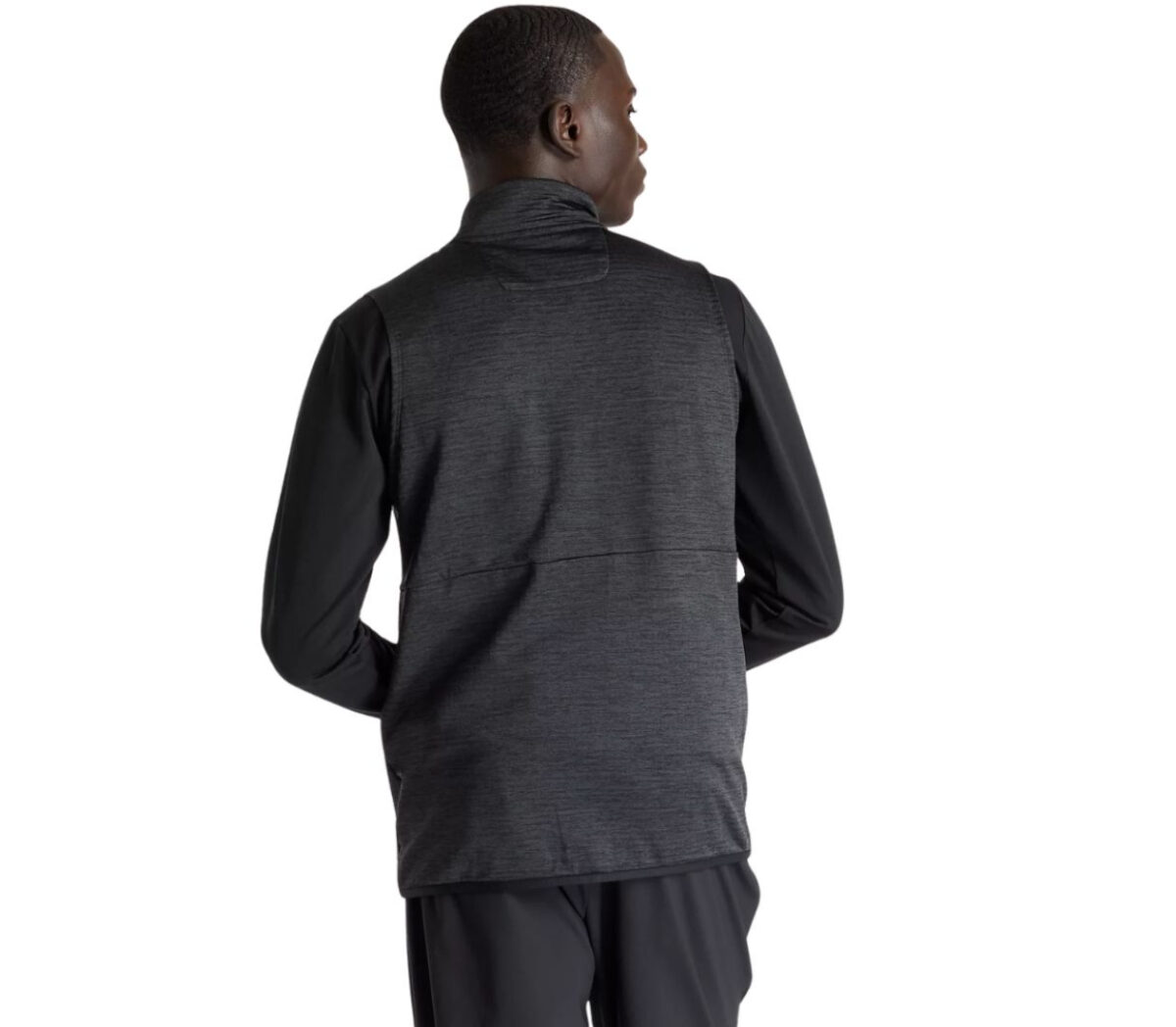 Dietro Gilet New Balance Heat Grid Vest uomo nero