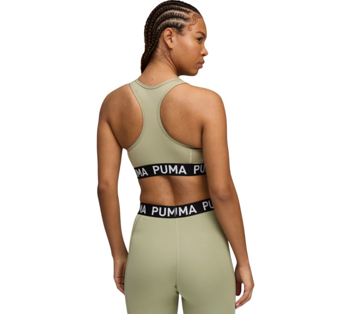 Dietro Reggiseno Puma 4Keep Strong Bra donna verde militare