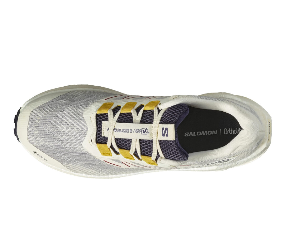 Tomaia Scarpa Salomon Blaze Glide 3 GRVL GTX uomo Vanilla Ice Astral Aura Lemon