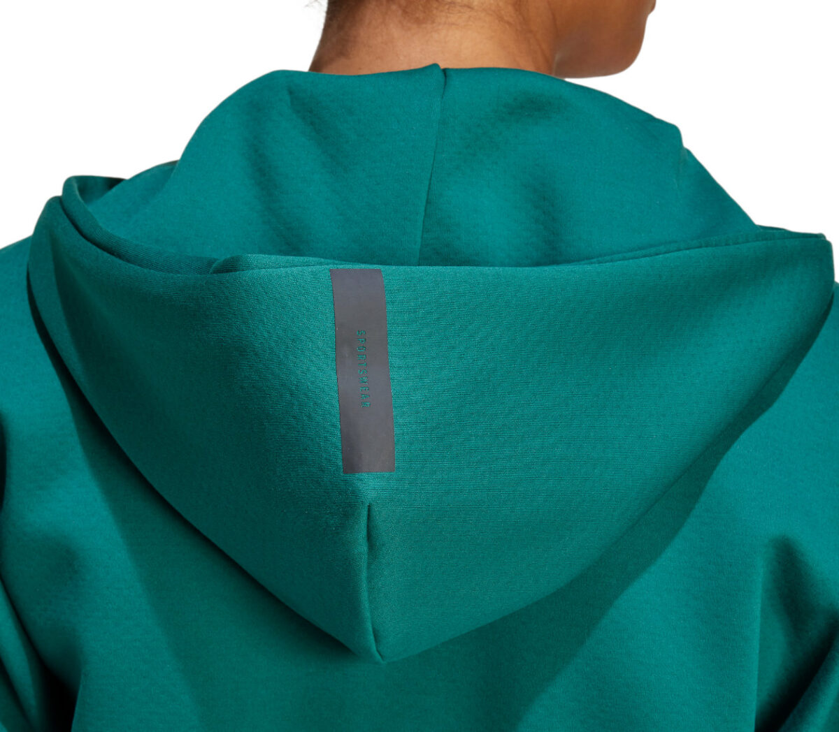 Dettaglio Felpa Adidas W Z.N.E. FZ donna verde smeraldo