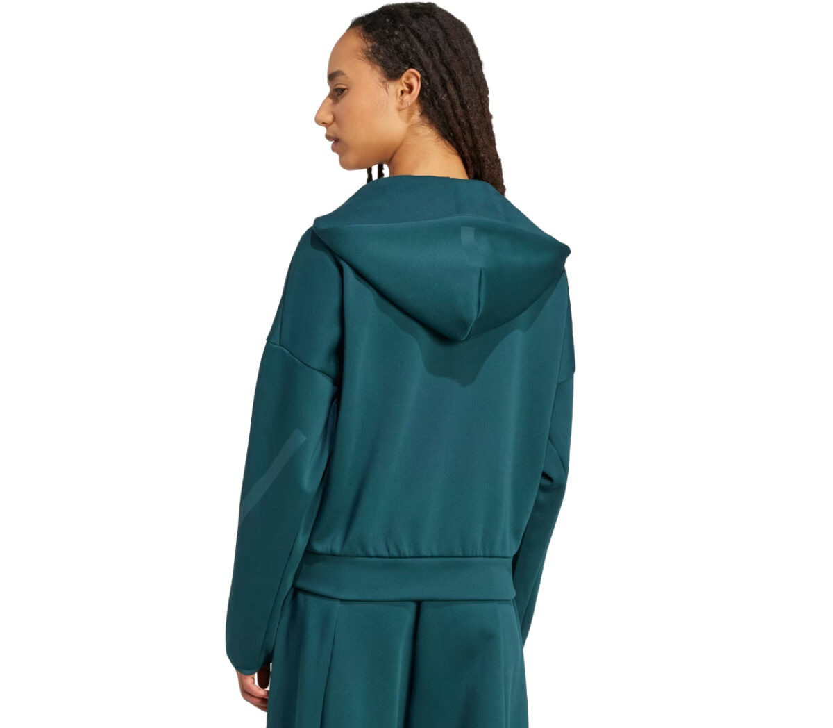 Dietro Felpa Adidas W Z.N.E. FZ donna verde scuro