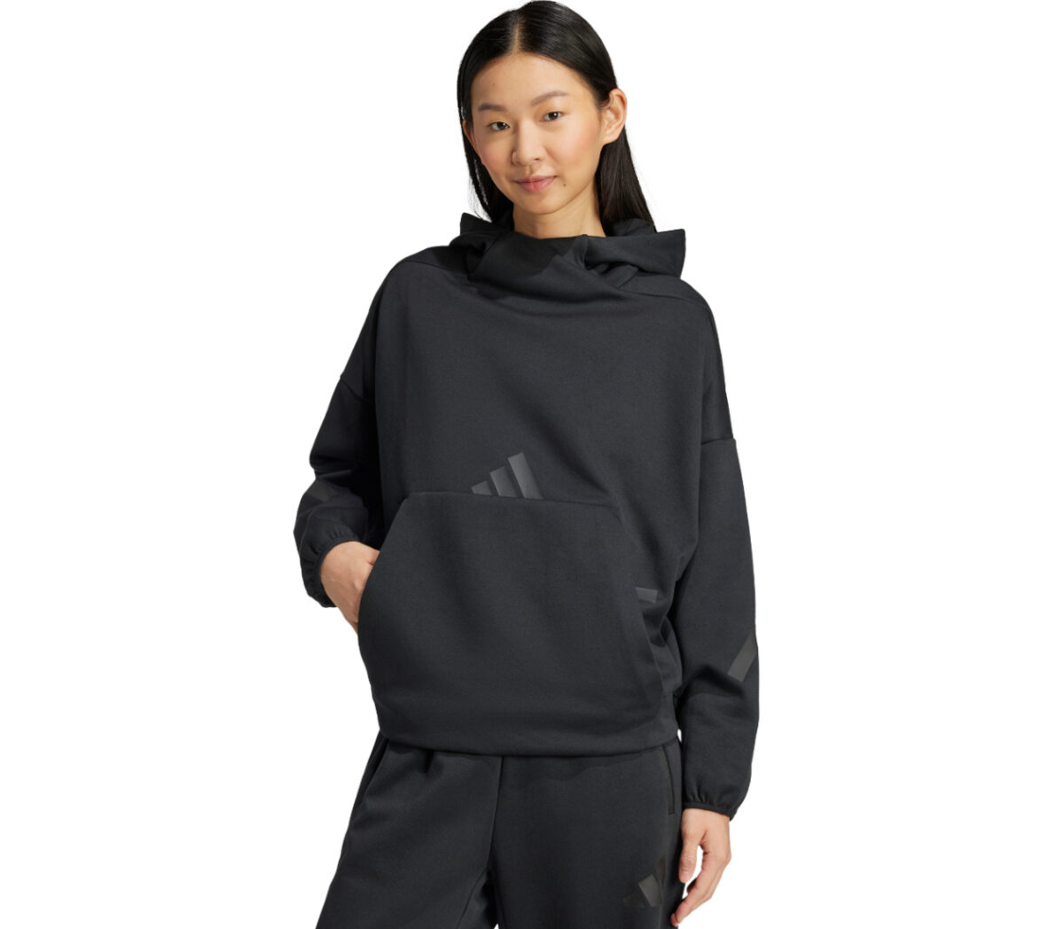 Felpa Adidas W Z.N.E. HD donna nera
