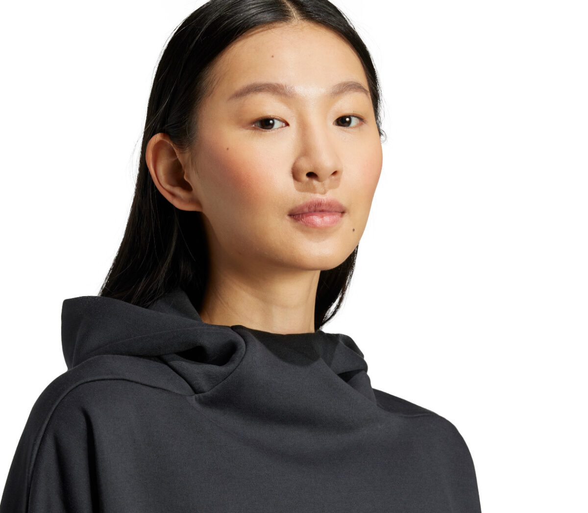 Dettaglio Felpa Adidas W Z.N.E. HD donna nera