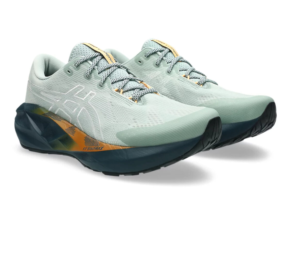 Coppia Scarpa Asics Novablast 5 TR uomo Nature Bathing Lichen Rock