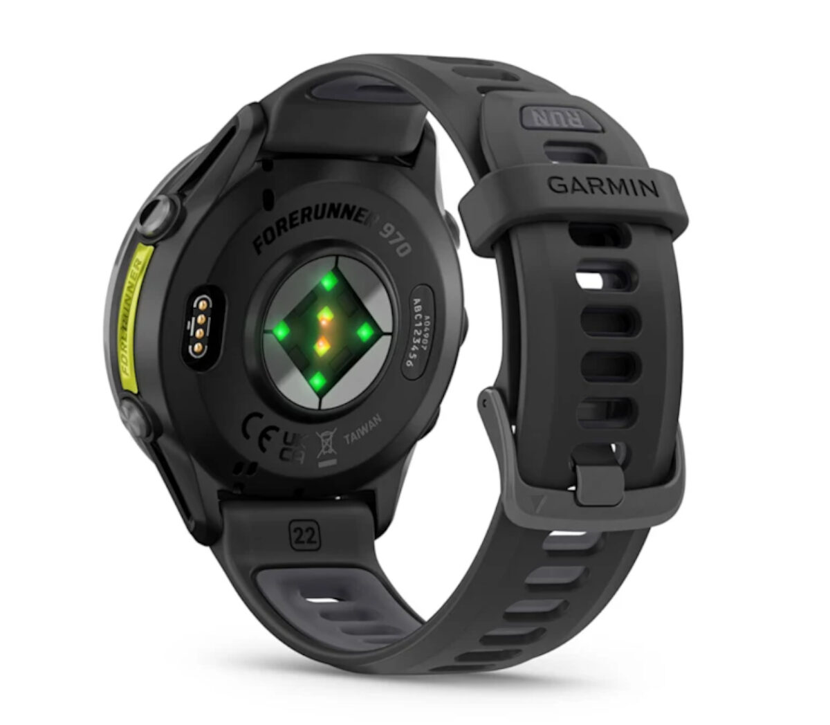 Dietro Orologio Garmin Forerunner 970 unisex nero