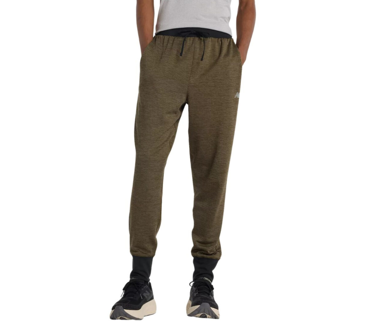 Pantalone New Balance Athletics Heat Grid Jogger uomo marrone