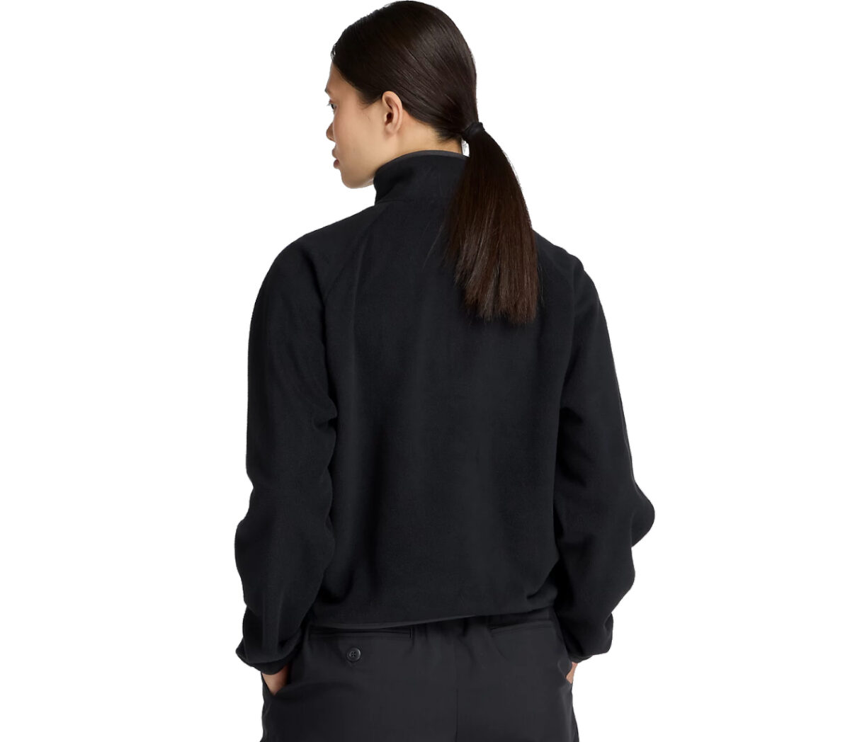 Dietro Felpa New Balance Sport Polar Fleece Half Zip donna nera