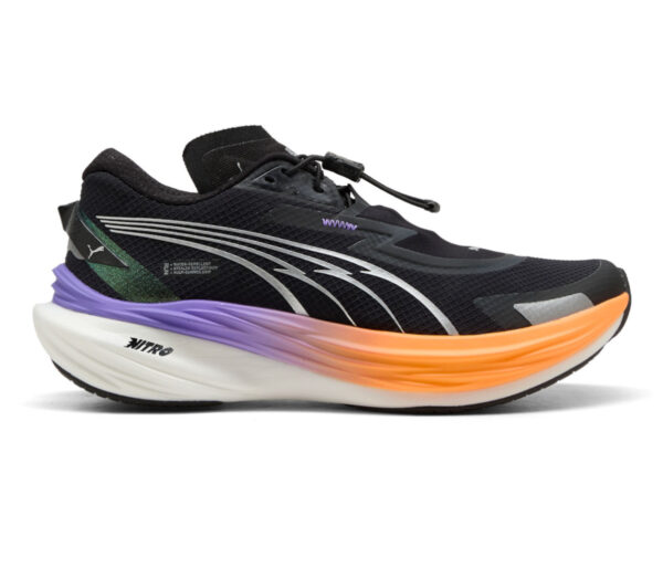 Scarpa Puma Deviate Nitro 3 WTR donna nera arancione