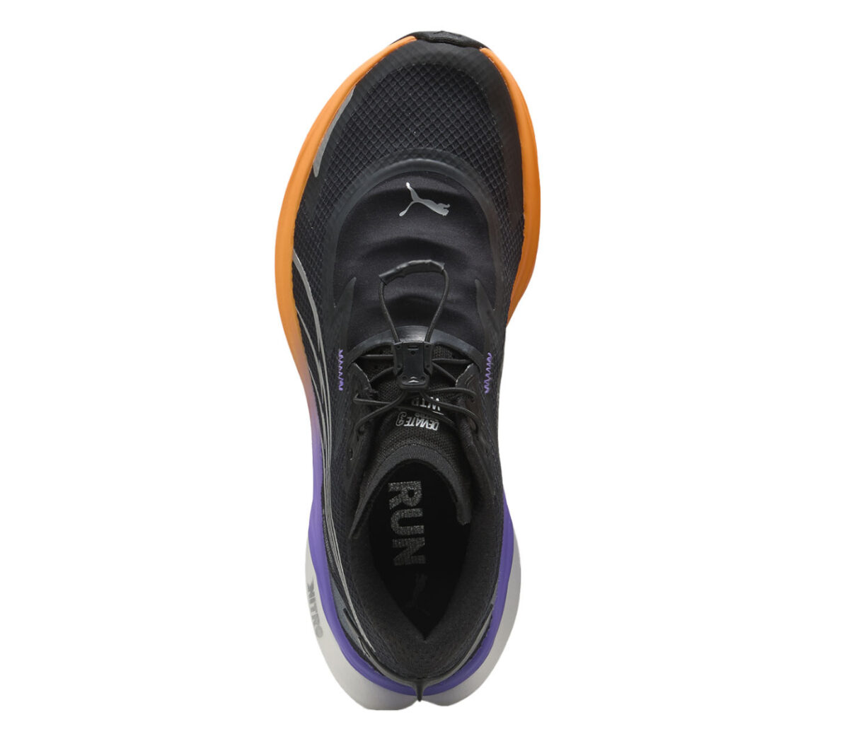 Tomaia Scarpa Puma Deviate Nitro 3 WTR donna nera arancione