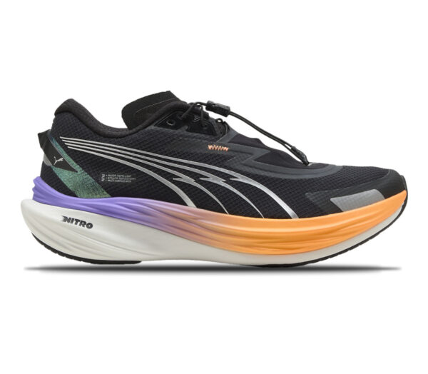 Scarpa Puma Deviate Nitro 3 WTR uomo nera arancione
