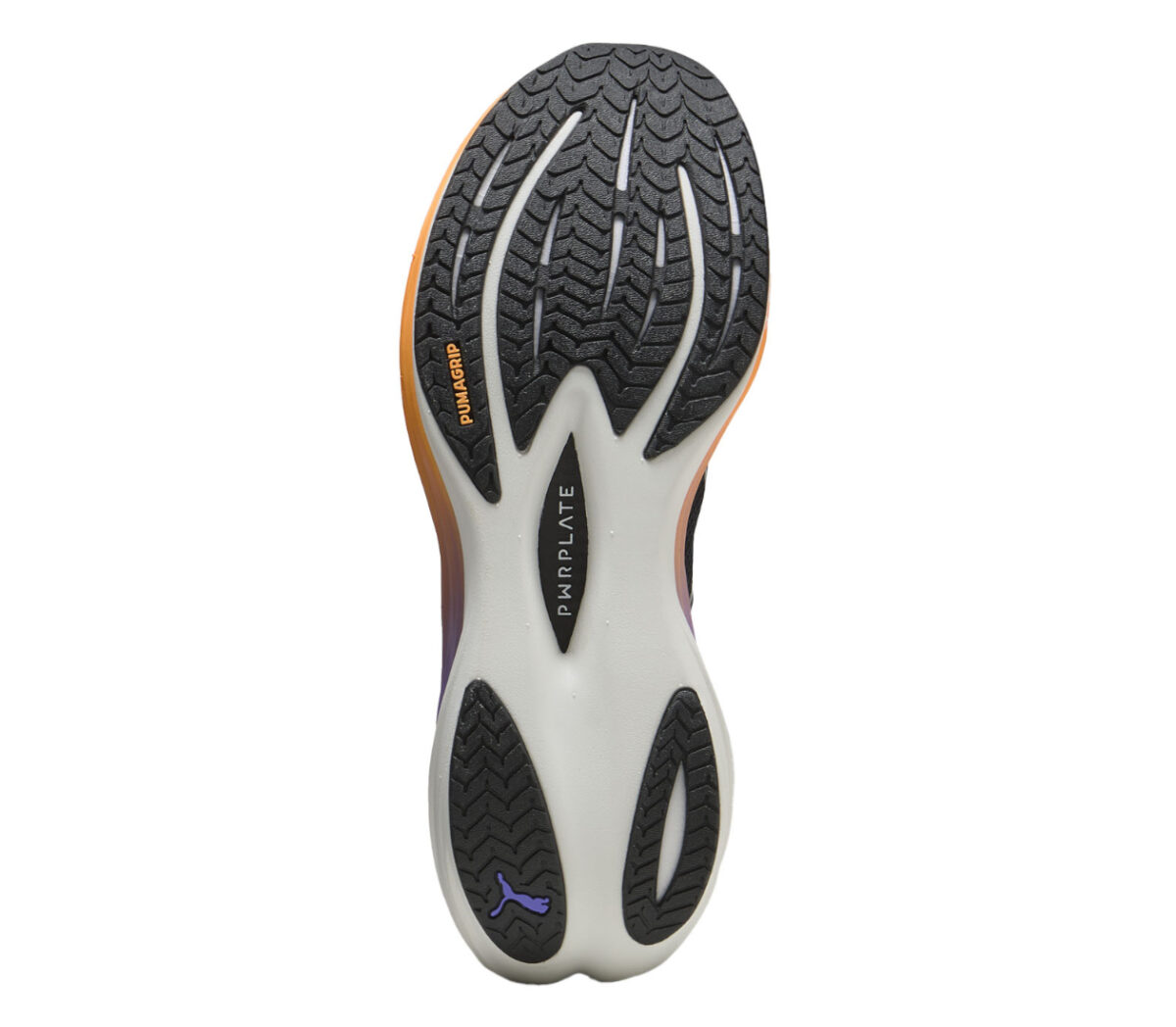 Suola Scarpa Puma Deviate Nitro 3 WTR uomo nera arancione