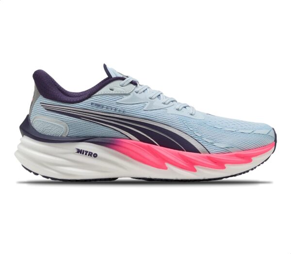 Scarpa Puma Velocity NITRO 4 Hyrox uomo celeste rosa