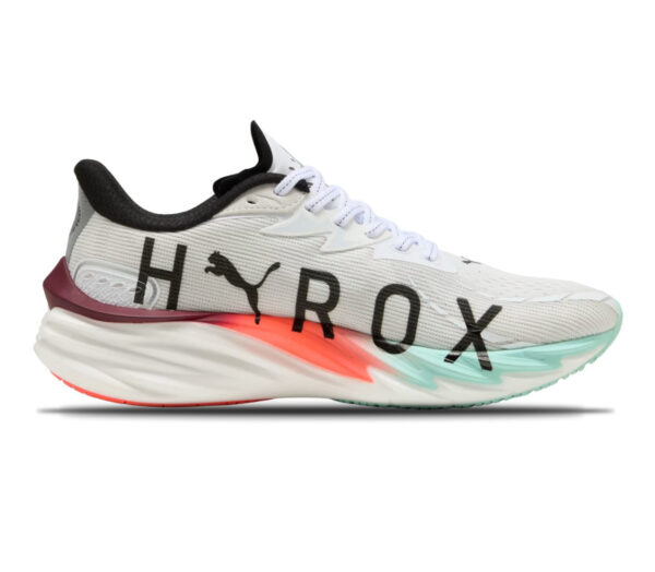 Scarpa Puma Velocity Nitro 4 HYROX uomo White Mint Melt Glowing Red