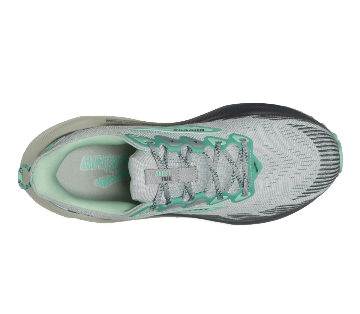 Tomaia Scarpa Brooks Ghost Trail donna grigia verde
