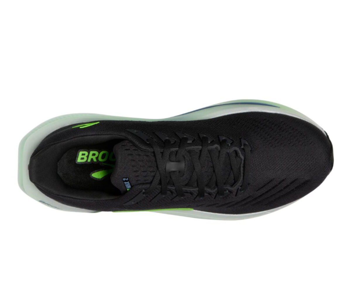 Tomaia Scarpa Brooks Glycerin Max 2 uomo nera verde
