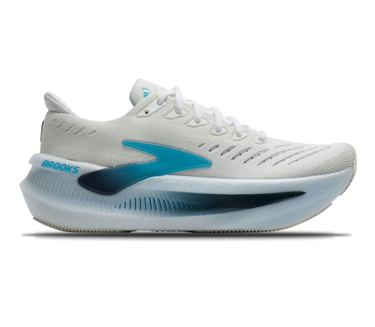 Scarpa Brooks Glycerin Max 2 uomo bianca celeste