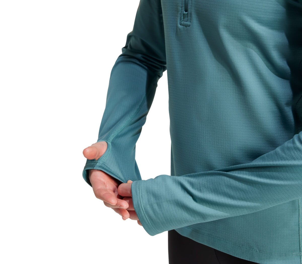 Dettaglio Felpa Adidas OTR B WIN HZ donna verde scuro