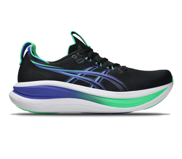 Scarpa Asics Gel-Nimbus 28 uomo nera celeste