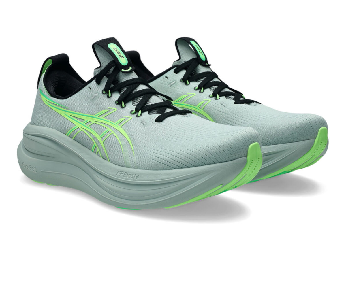 Coppia Scarpa Asics Gel-Nimbus 28 uomo verde chiaro
