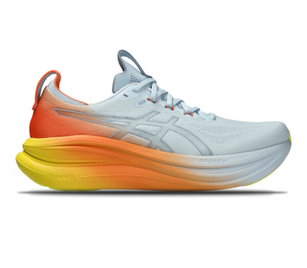 Scarpa Asics Nimbus 28 uomo grigia arancione