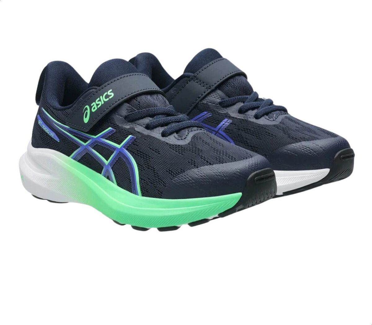 Coppia Scarpa Asics GT 1000 14 Ps junior Midnight Vital Green