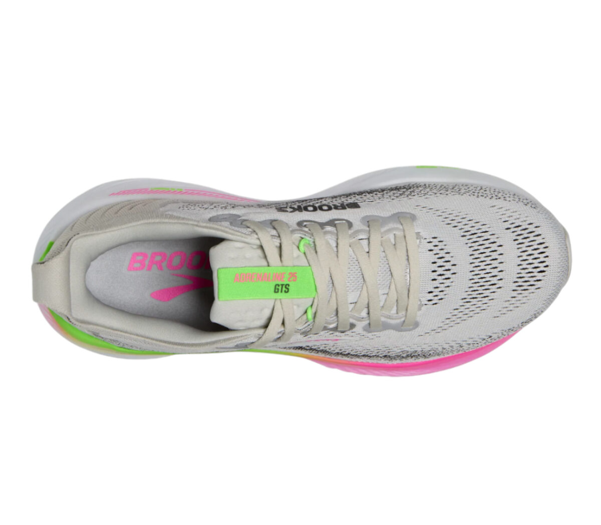 Tomaia Scarpa Brooks Adrenaline GTS 25 donna Ostrica Rosa Verde