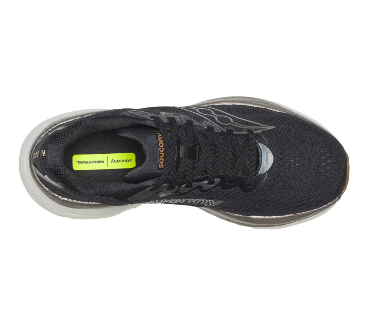 Tomaia Scarpa Saucony Ride 19 uomo nera bianca