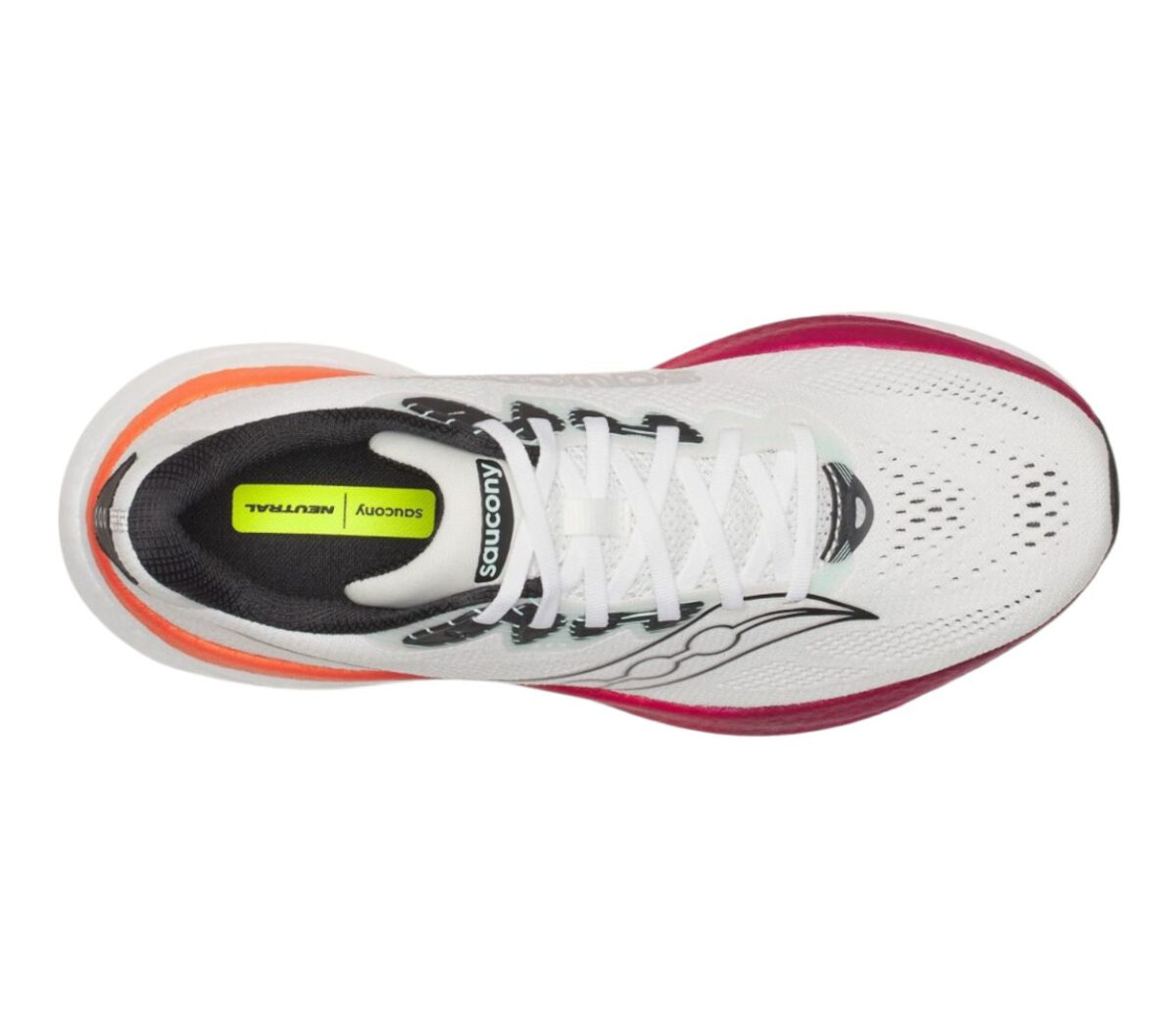 Tomaia Scarpa Saucony Ride 19 uomo bianca fucsia