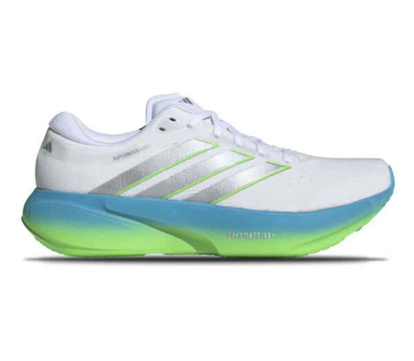 Scarpa Adidas Supernova Rise 3 uomo Cloud White Silver Metallic Semi Blue Burst