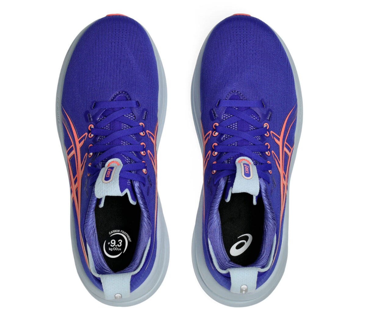 Tomaia Scarpa Asics Gel Nimbus 28 donna blu arancione