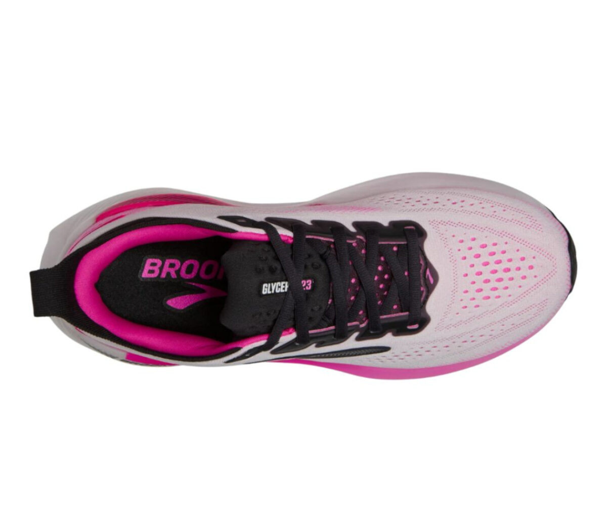 Tomaia Scarpa Brooks Glycerin GTS 23 donna rosa bianca