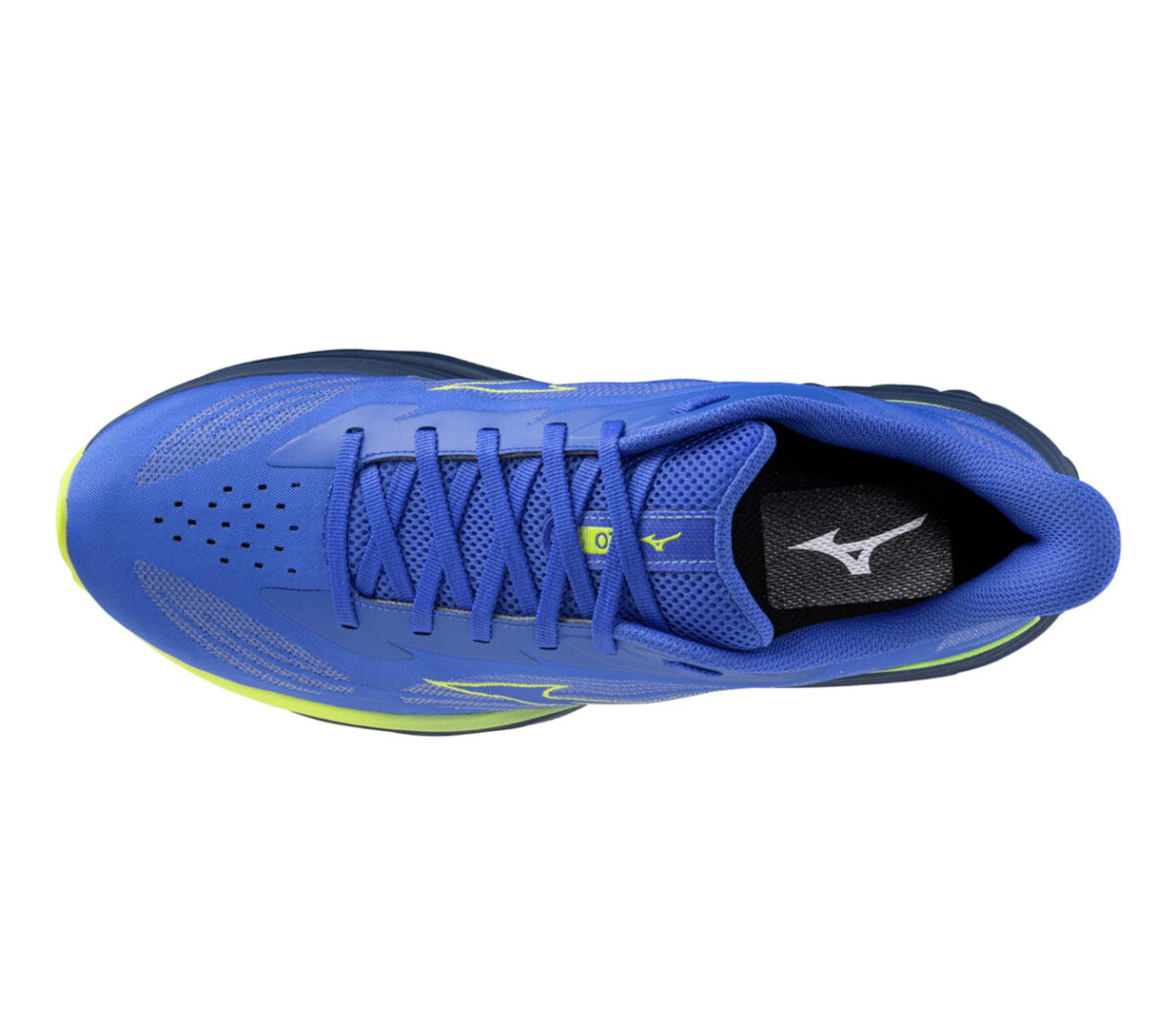 Tomaia Scarpa Mizuno Wave Skyrise 7 uomo blu gialla