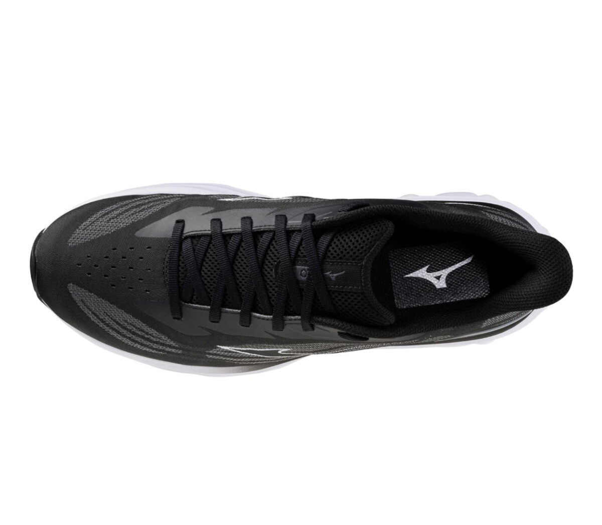 Tomaia Scarpa Mizuno Wave Skyrise 7 uomo nera bianca