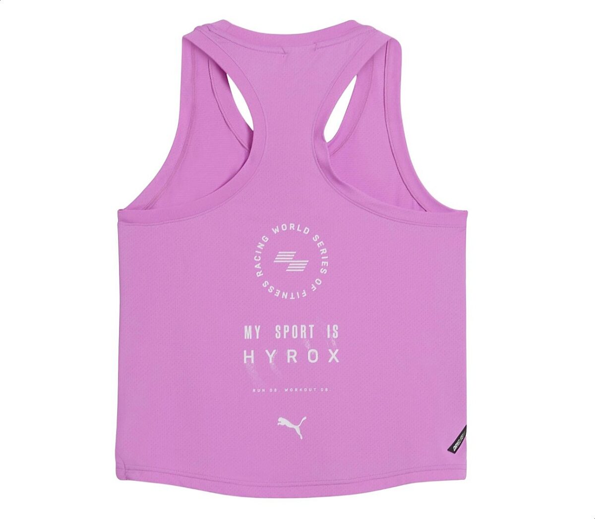 Dietro Canotta Puma x Hyrox Dryelite Tank donna rosa