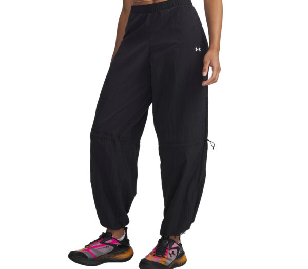 Pantalone Under Armour Rival Woven Bungee Pant donna nero