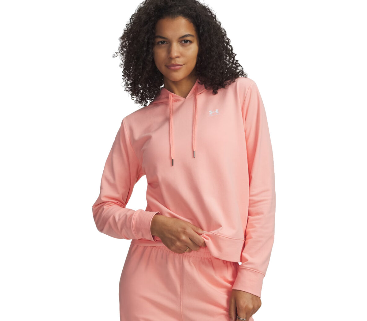 Felpa Under Armour Sport Terry Hoodie donna rosa