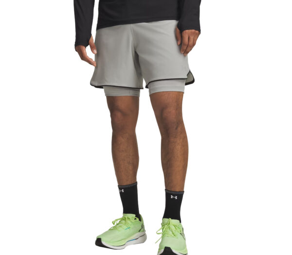 Short Under Armour Velociti Pro 2-in-1 Short uomo grigi