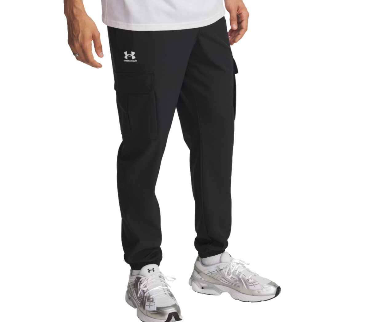 Pantaloni Under Armour Vibe Woven Cargo Pants uomo neri